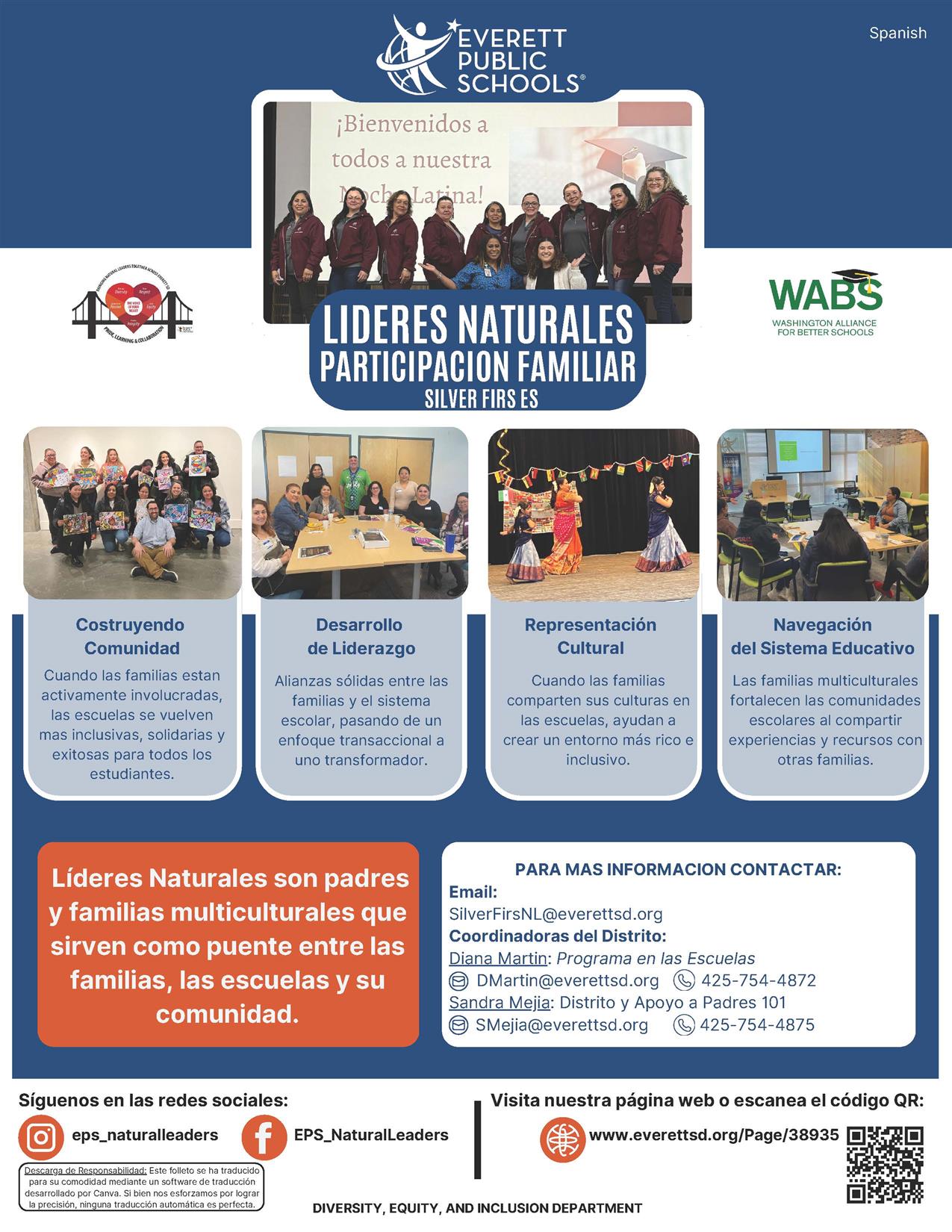 Natural Leaders Flyer Spanish